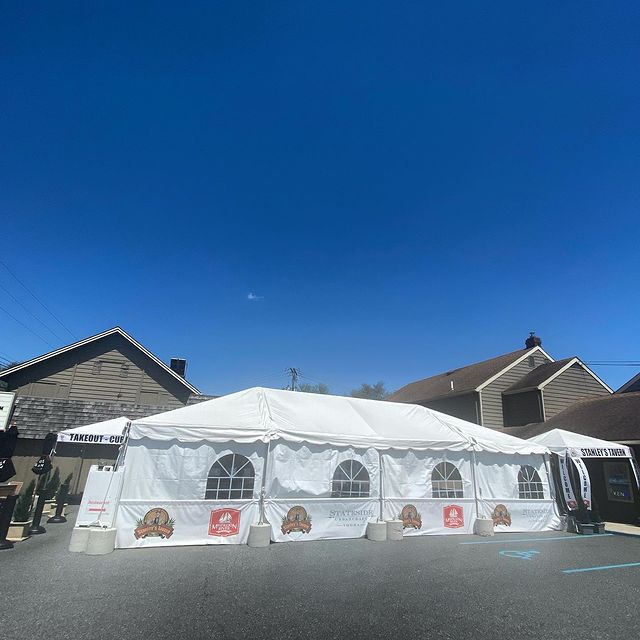 frame tent rental for bar